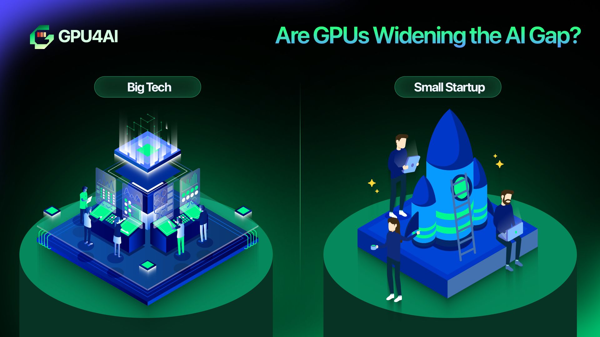 Are GPUs widening the AI gap?